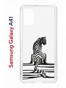 Чехол-накладка Samsung Galaxy A41 (587678) Kruche PRINT Tiger