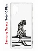 Чехол-накладка Samsung Galaxy Note 10+ Kruche Print Tiger
