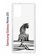 Чехол-накладка Samsung Galaxy Note 20 (588938) Kruche PRINT Tiger