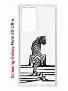 Чехол-накладка Samsung Galaxy Note 20 Ultra Kruche Print Tiger