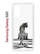 Чехол-накладка Samsung Galaxy S20 (582682) Kruche PRINT Tiger