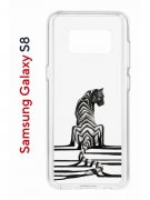 Чехол-накладка Samsung Galaxy S8 Kruche Print Tiger