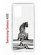 Чехол-накладка Samsung Galaxy A32 (598888) Kruche PRINT Tiger