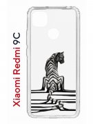 Чехол-накладка Xiaomi Redmi 9C Kruche Print Tiger