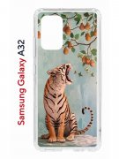 Чехол-накладка Samsung Galaxy A32 Kruche Print Тигр под деревом