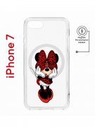 Чехол-накладка iPhone 7/8/SE (2020)/SE (2022) Kruche Magnet Print Минни