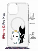 Чехол-накладка Apple iPhone 12 Pro Max (598924) Kruche PRINT Angel Demon