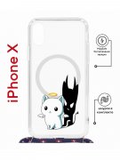 Чехол-накладка Apple iPhone X (598925) Kruche PRINT Angel Demon