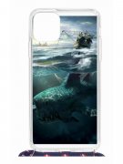Чехол-накладка Apple iPhone 11 Pro Max (598921) Kruche PRINT мегаллодон