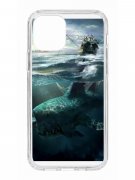 Чехол-накладка Apple iPhone 12  (598886) Kruche PRINT мегаллодон