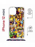 Чехол-накладка iPhone 12 mini Kruche Magrope Print Симпсоны