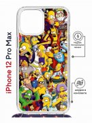 Чехол-накладка iPhone 12 Pro Max Kruche Magrope Print Симпсоны