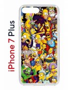Чехол-накладка iPhone 7 Plus/8 Plus Kruche Print Симпсоны
