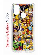 Чехол-накладка Samsung Galaxy M30S/M21 Kruche Print Симпсоны