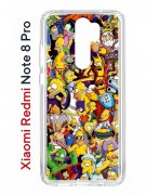 Чехол-накладка Xiaomi Redmi Note 8 Pro Kruche Print Симпсоны