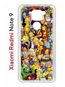 Чехол-накладка Xiaomi Redmi Note 9 Kruche Print Симпсоны
