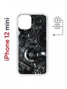 Чехол-накладка iPhone 12 mini Kruche Magnet Print Двигатель