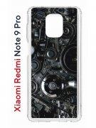 Чехол-накладка Xiaomi Redmi Note 9 Pro  (588932) Kruche PRINT Двигатель