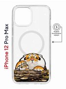 Чехол-накладка Apple iPhone 12 Pro Max (598885) Kruche PRINT тигр первый снег