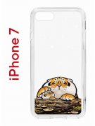 Чехол-накладка Apple iPhone 7 (580667) Kruche PRINT тигр первый снег