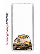 Чехол-накладка Samsung Galaxy A20 2019 (580663) Kruche PRINT тигр первый снег