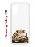 Чехол-накладка Samsung Galaxy S20 (582682) Kruche PRINT тигр первый снег