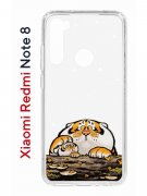 Чехол-накладка Xiaomi Redmi Note 8  (580659) Kruche PRINT тигр первый снег