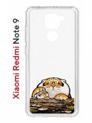 Чехол-накладка Xiaomi Redmi Note 9  (588931) Kruche PRINT тигр первый снег