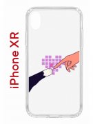 Чехол-накладка Apple iPhone XR (580656) Kruche PRINT Котолюбовь