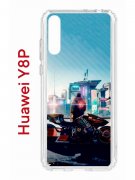 Чехол-накладка Huawei Y8P (588945) Kruche PRINT Киберпанк