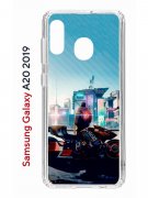 Чехол-накладка Samsung Galaxy A20 2019/A30 2019 Kruche Print Киберпанк