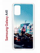 Чехол-накладка Samsung Galaxy A41 (587678) Kruche PRINT Киберпанк
