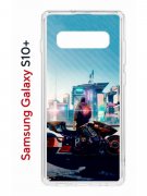 Чехол-накладка Samsung Galaxy S10+ (580661) Kruche PRINT Киберпанк