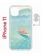 Чехол-накладка iPhone 11 Kruche Magnet Print озеро цветов