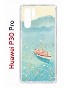 Чехол-накладка Huawei P30 Pro Kruche Print озеро цветов
