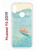 Чехол-накладка Huawei Y6 2019/Honor 8A/Honor 8A Pro/Honor 8A Prime/Y6s 2019 Kruche Print озеро цветов