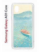 Чехол-накладка Samsung Galaxy A01 Core (593952) Kruche PRINT озеро цветов