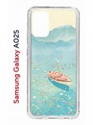 Чехол-накладка Samsung Galaxy A02s (594636) Kruche PRINT озеро цветов