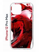 Чехол-накладка Apple iPhone 12 Pro Max (588923) Kruche PRINT Вино