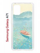 Чехол-накладка Samsung Galaxy A71 (582679) Kruche PRINT озеро цветов