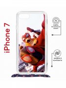 Чехол-накладка iPhone 7/8/SE (2020) Kruche Magrope Print Человек паук