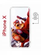 Чехол-накладка Apple iPhone X (598892) Kruche PRINT Человек паук