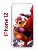 Чехол-накладка Apple iPhone 12  (588925) Kruche PRINT Человек паук