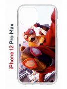 Чехол-накладка Apple iPhone 12 Pro Max (588923) Kruche PRINT Человек паук
