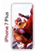 Чехол-накладка iPhone 7 Plus/8 Plus Kruche Print Человек паук