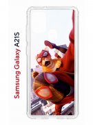 Чехол-накладка Samsung Galaxy A21S (587676) Kruche PRINT Человек паук