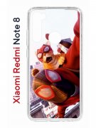Чехол-накладка Xiaomi Redmi Note 8 Kruche Print Человек паук