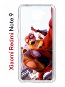 Чехол-накладка Xiaomi Redmi Note 9  (588931) Kruche PRINT Человек паук