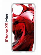 Чехол-накладка Apple iPhone XS Max (580655) Kruche PRINT Вино