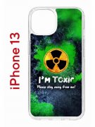 Чехол-накладка Apple iPhone 13 (606542) Kruche PRINT Toxic